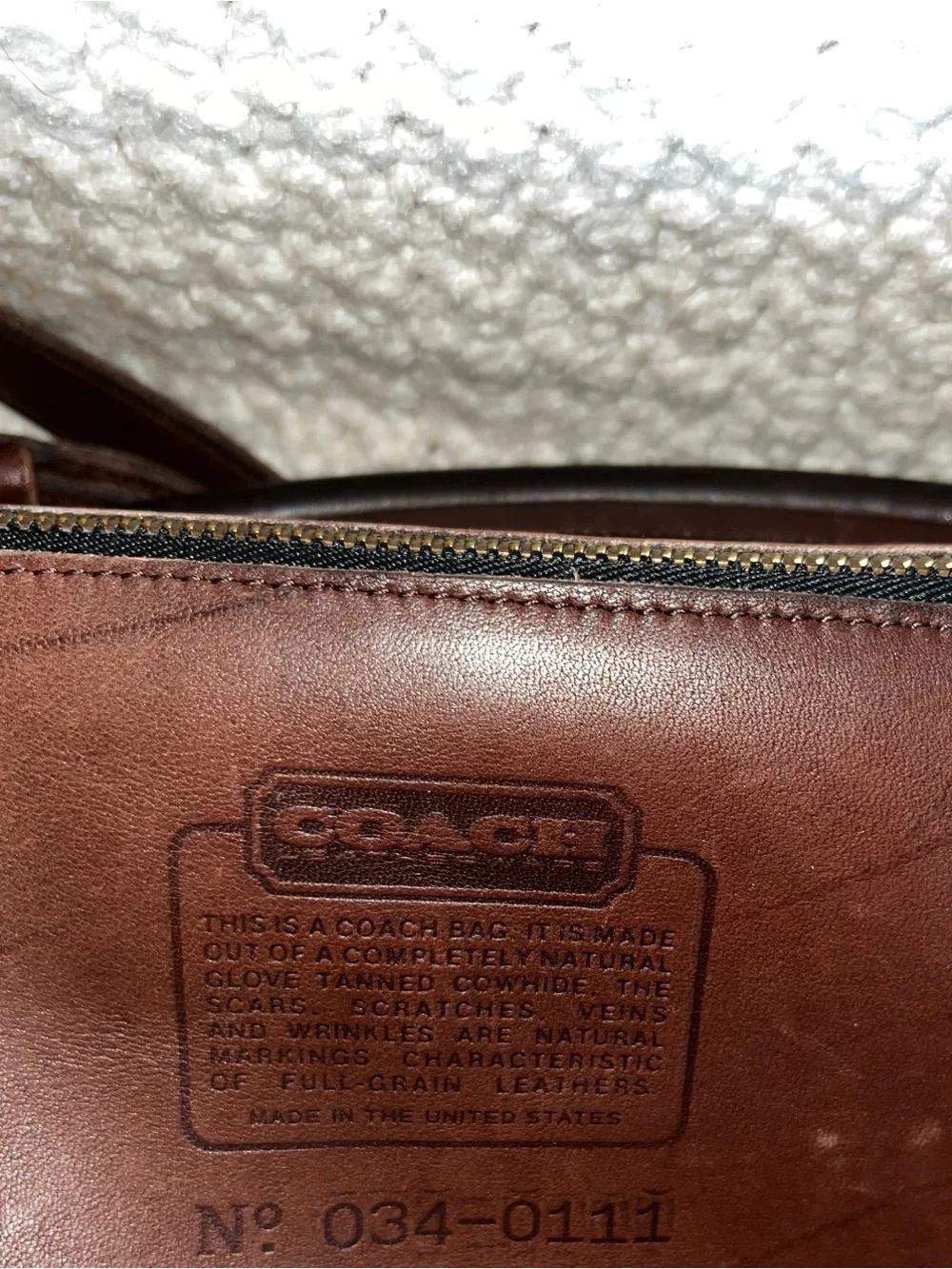 Coach Carlyle 034-0111 leather shoulder bag